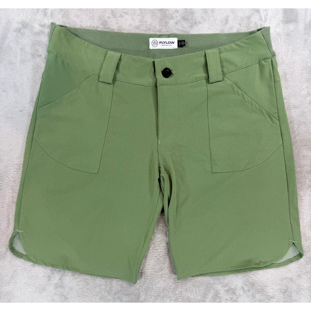 Flylow Womens Sundown 9" Inseam Hiking Outdoor Short Green Medium